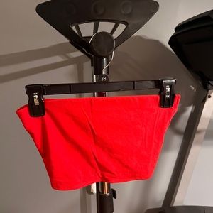 Small red tube top